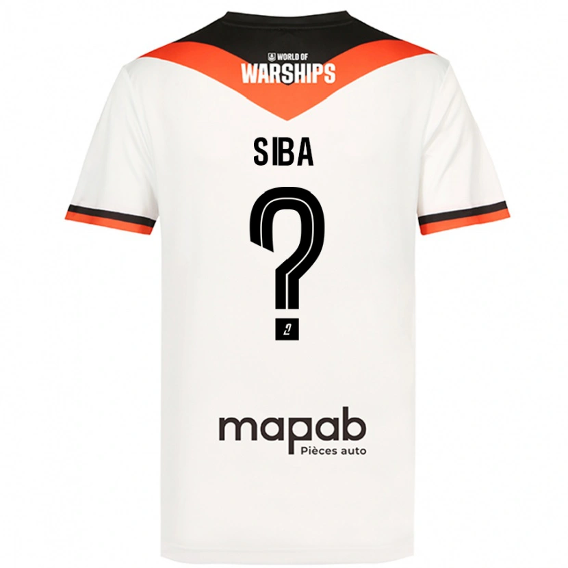 Danxen Barn Stevan Siba #0 Vit Bortatröja Matchtröjor 2024/25 Tröjor T-Tröja