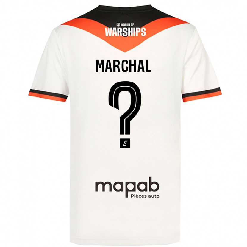 Danxen Barn Noam Marchal #0 Vit Bortatröja Matchtröjor 2024/25 Tröjor T-Tröja
