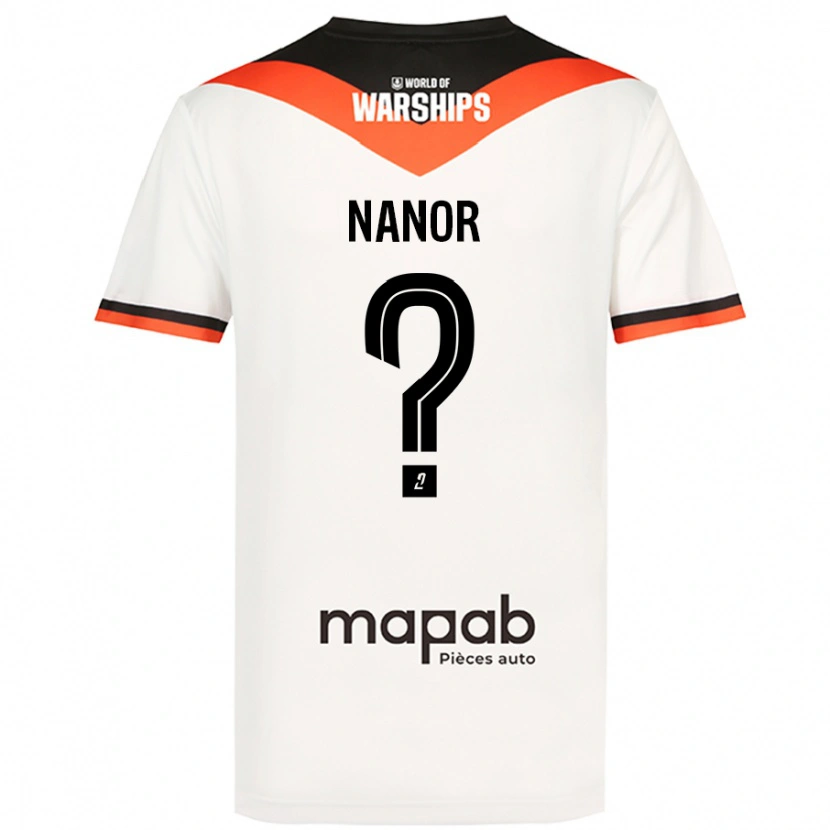 Danxen Barn Enzo Nanor #0 Vit Bortatröja Matchtröjor 2024/25 Tröjor T-Tröja