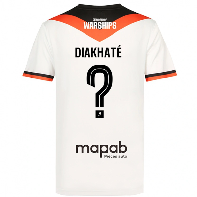 Danxen Barn Yanis Diakhaté #0 Vit Bortatröja Matchtröjor 2024/25 Tröjor T-Tröja