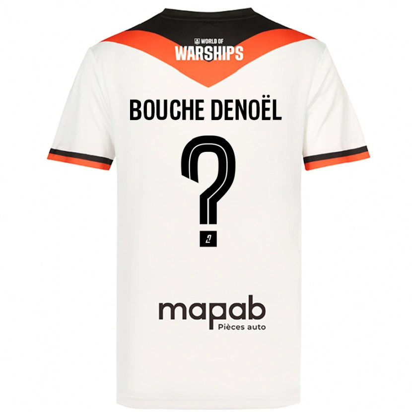 Danxen Barn Max Bouche Denoël #0 Vit Bortatröja Matchtröjor 2024/25 Tröjor T-Tröja