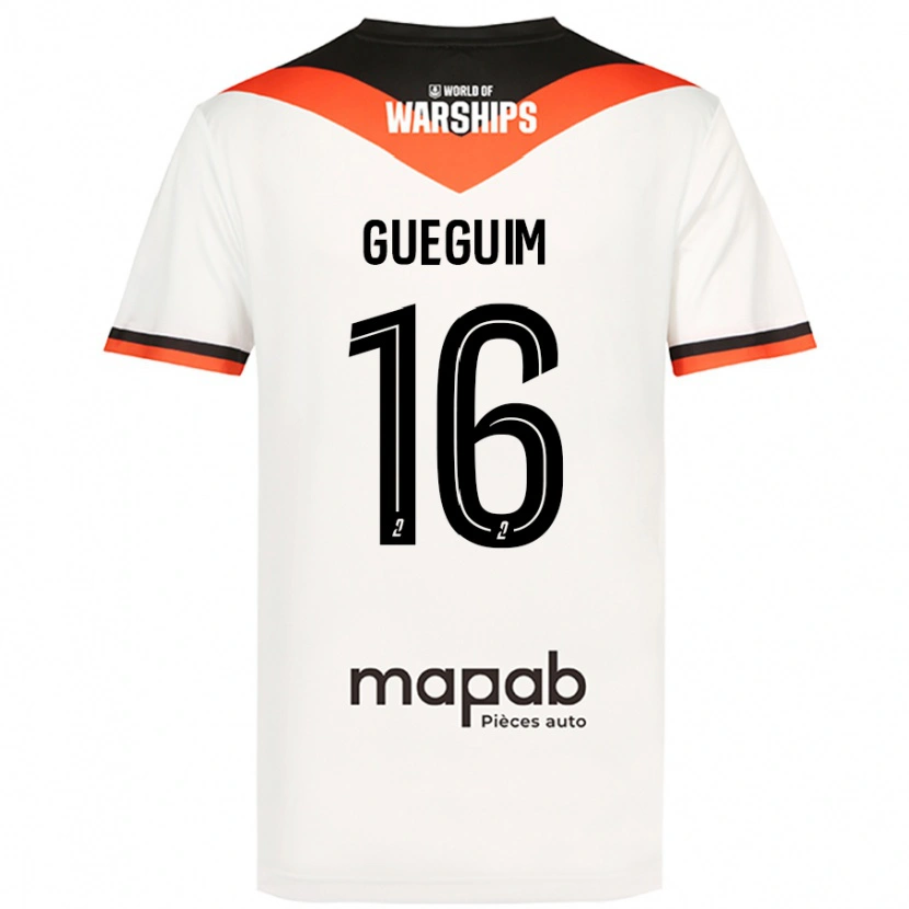 Danxen Barn Guirone Gueguim #16 Vit Bortatröja Matchtröjor 2024/25 Tröjor T-Tröja