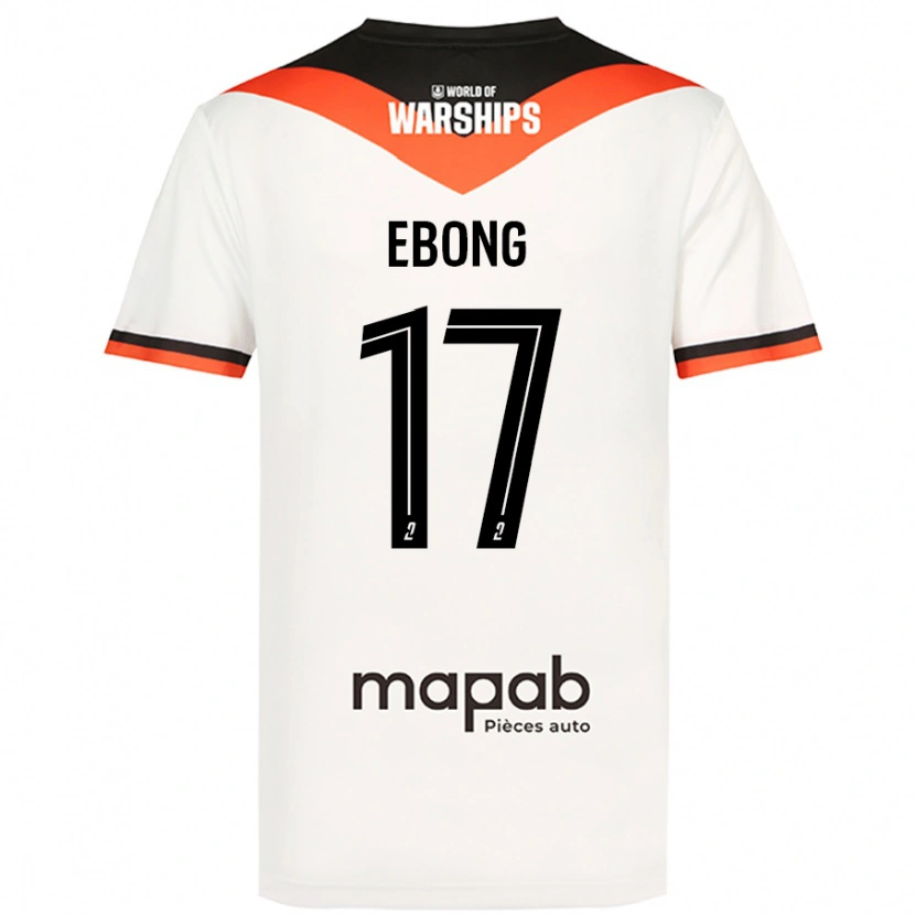 Danxen Barn Arthur Ebong #17 Vit Bortatröja Matchtröjor 2024/25 Tröjor T-Tröja