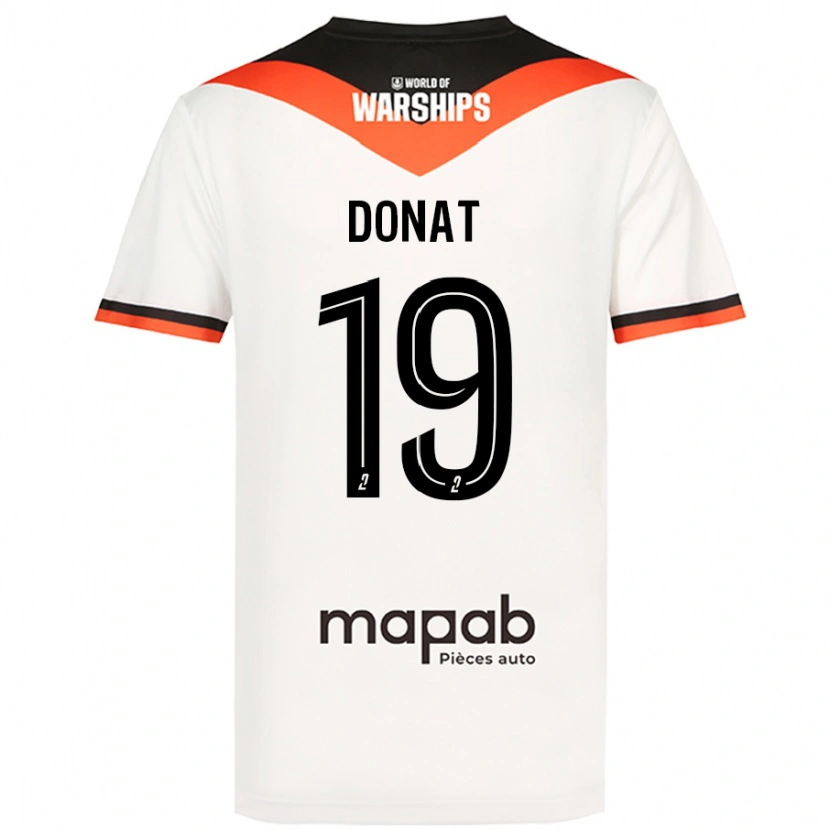Danxen Barn Noa Donat #19 Vit Bortatröja Matchtröjor 2024/25 Tröjor T-Tröja