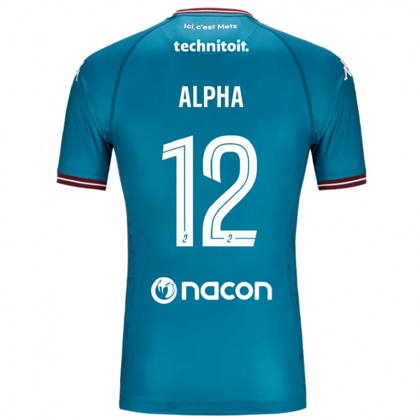 Danxen Barn Alpha Touré #12 Bleu Bensin Bortatröja Matchtröjor 2024/25 Tröjor T-Tröja