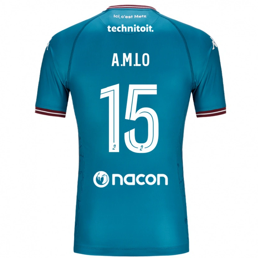 Danxen Barn Aboubacar Lô #15 Bleu Bensin Bortatröja Matchtröjor 2024/25 Tröjor T-Tröja
