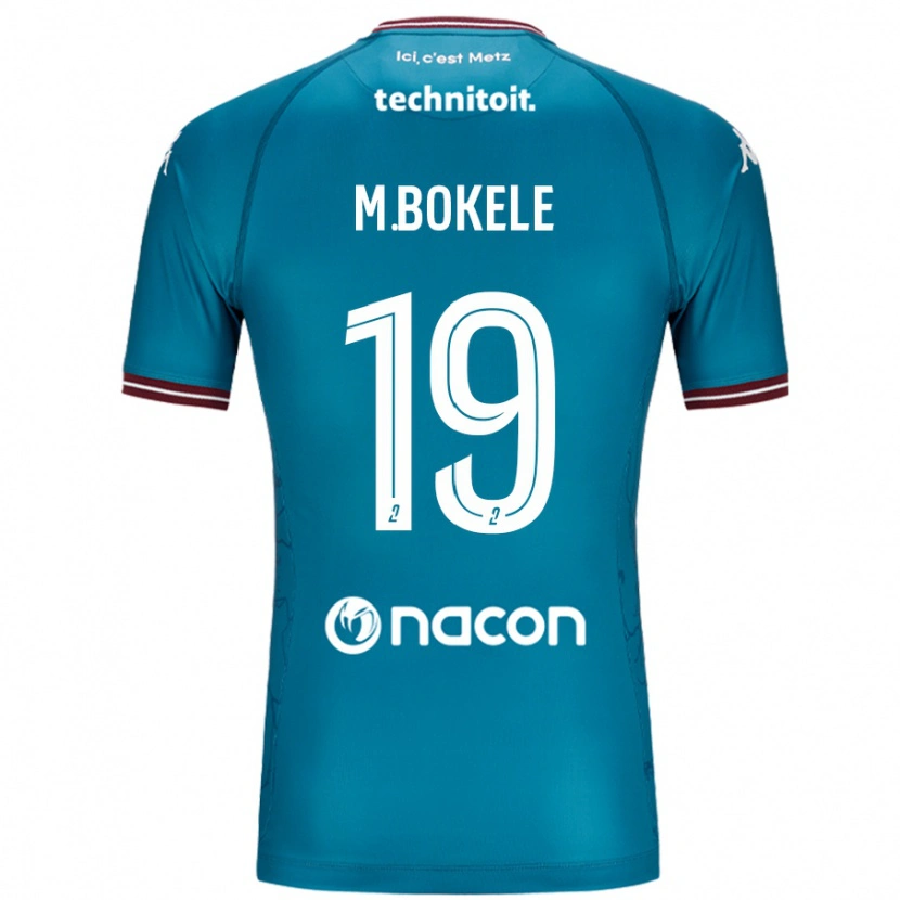 Danxen Barn Morgan Bokele #19 Bleu Bensin Bortatröja Matchtröjor 2024/25 Tröjor T-Tröja