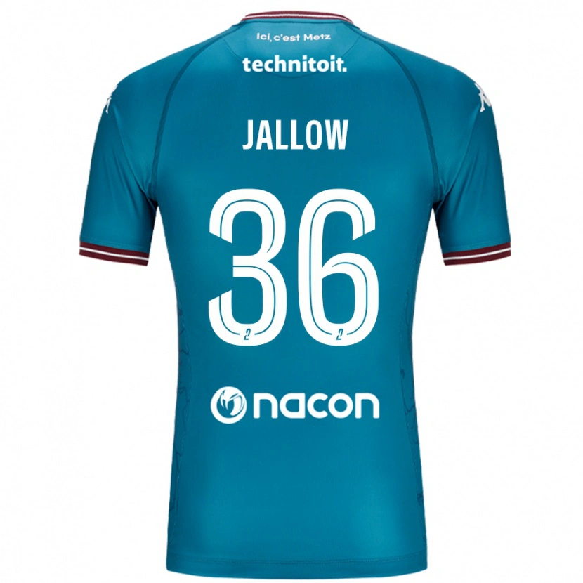 Danxen Barn Ablie Jallow #36 Bleu Bensin Bortatröja Matchtröjor 2024/25 Tröjor T-Tröja