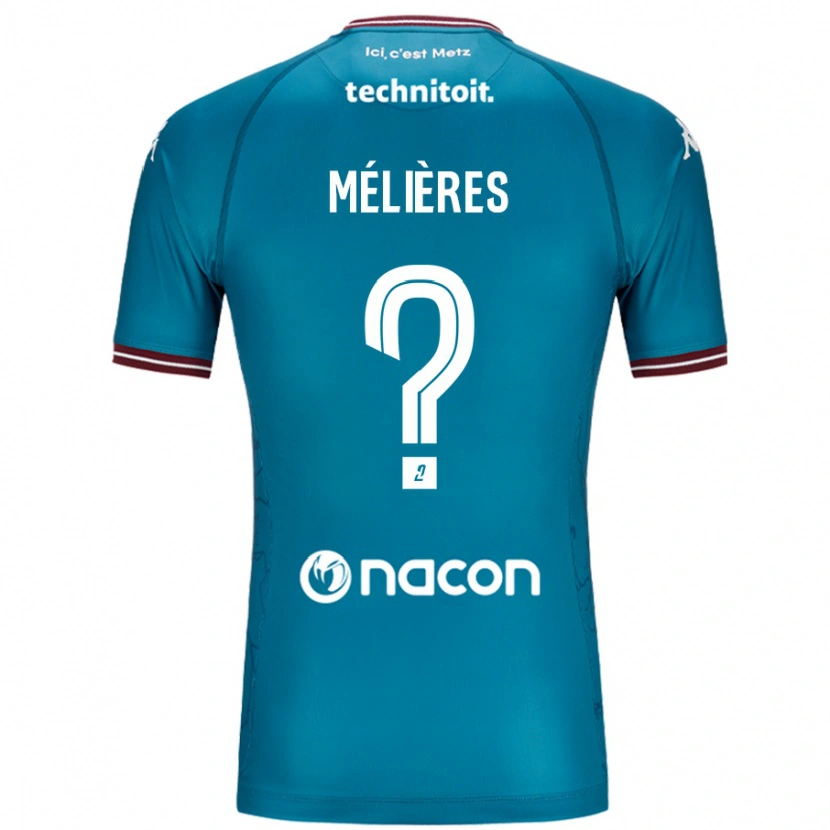 Danxen Barn Cléo Mélières #0 Bleu Bensin Bortatröja Matchtröjor 2024/25 Tröjor T-Tröja