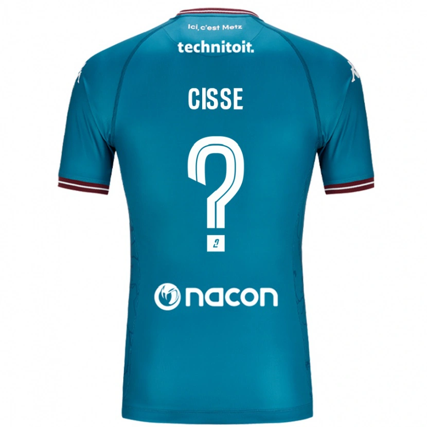 Danxen Barn Mouhamadou Cisse #0 Bleu Bensin Bortatröja Matchtröjor 2024/25 Tröjor T-Tröja