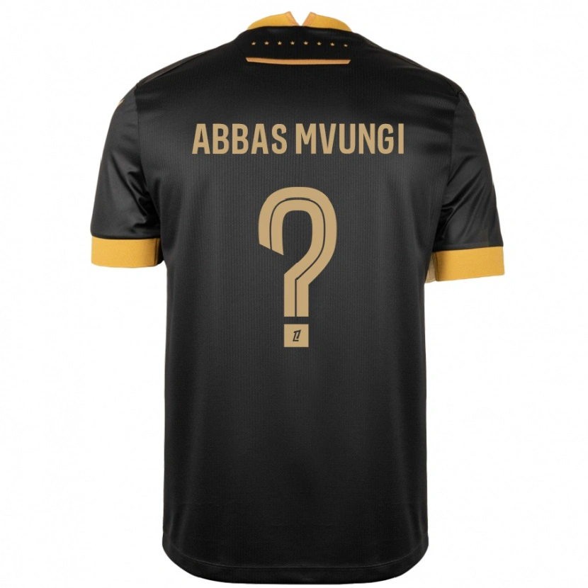 Danxen Barn Omar Abbas Mvungi #0 Svart Brun Bortatröja Matchtröjor 2024/25 Tröjor T-Tröja