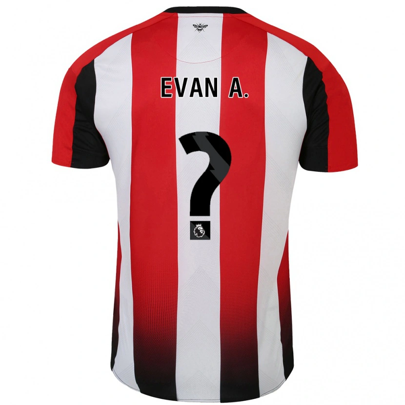 Danxen Män Evan Anderson #0 Röd Vit Hemmatröja Matchtröjor 2024/25 Tröjor T-Tröja