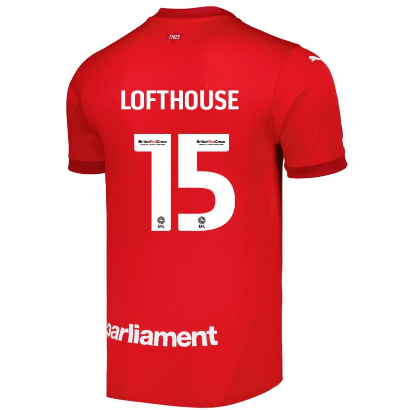 Danxen Män Kyran Lofthouse #15 Röd Hemmatröja Matchtröjor 2024/25 Tröjor T-Tröja