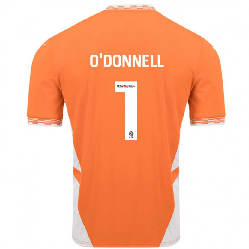 Danxen Män Richard O'donnell #1 Orange Vit Hemmatröja Matchtröjor 2024/25 Tröjor T-Tröja