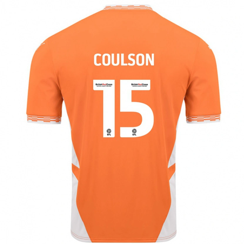 Danxen Män Hayden Coulson #15 Orange Vit Hemmatröja Matchtröjor 2024/25 Tröjor T-Tröja