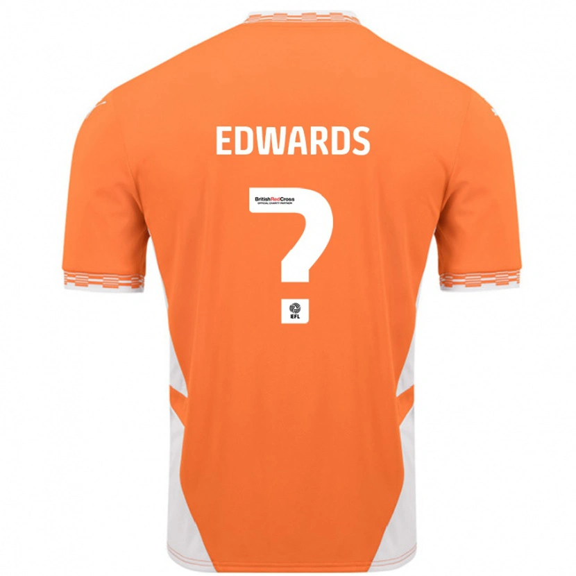Danxen Män Bethany Edwards #0 Orange Vit Hemmatröja Matchtröjor 2024/25 Tröjor T-Tröja