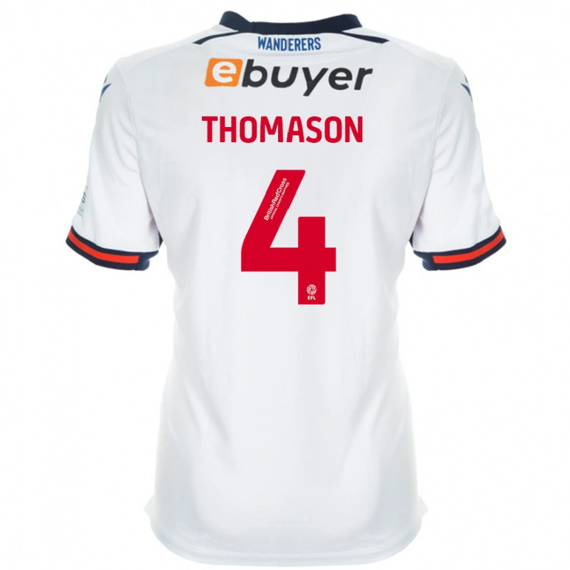Danxen Män George Thomason #4 Vit Hemmatröja Matchtröjor 2024/25 Tröjor T-Tröja