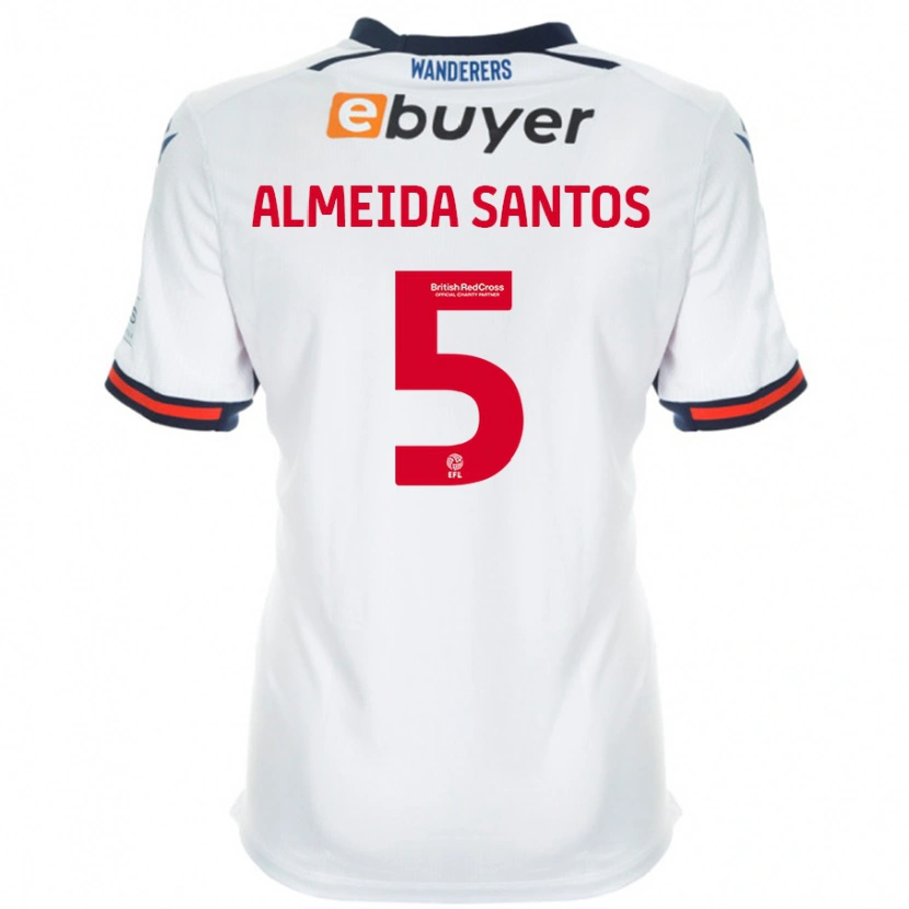 Danxen Män Ricardo Santos #5 Vit Hemmatröja Matchtröjor 2024/25 Tröjor T-Tröja