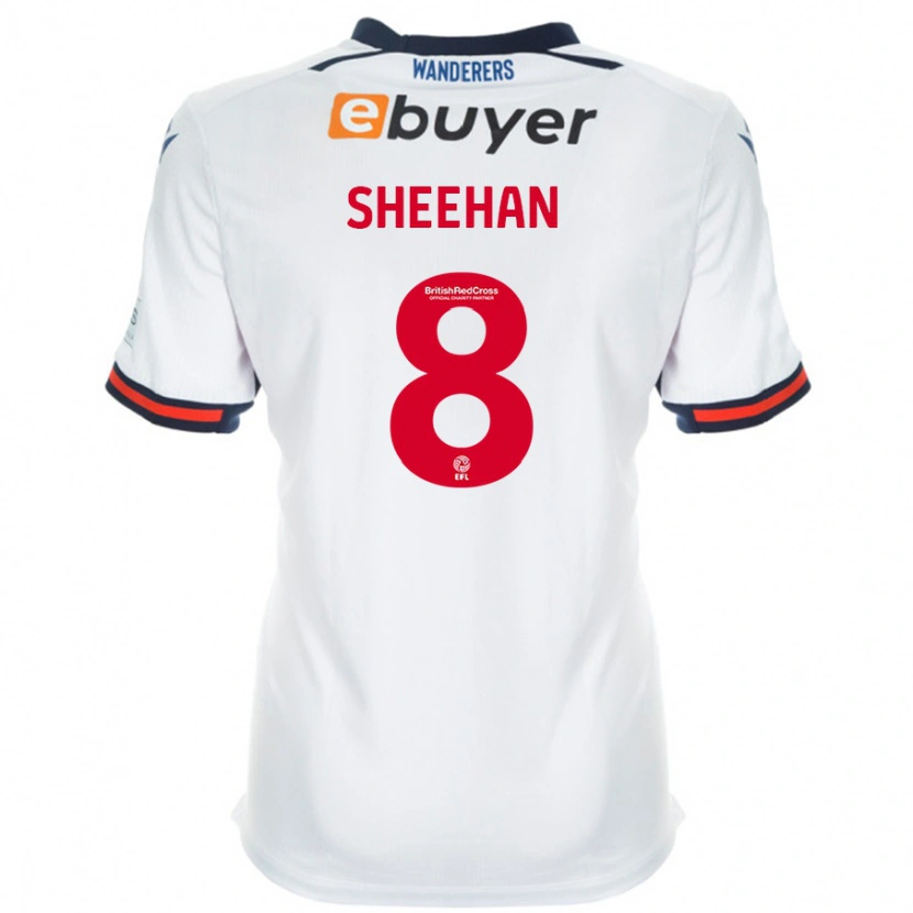 Danxen Män Josh Sheehan #8 Vit Hemmatröja Matchtröjor 2024/25 Tröjor T-Tröja
