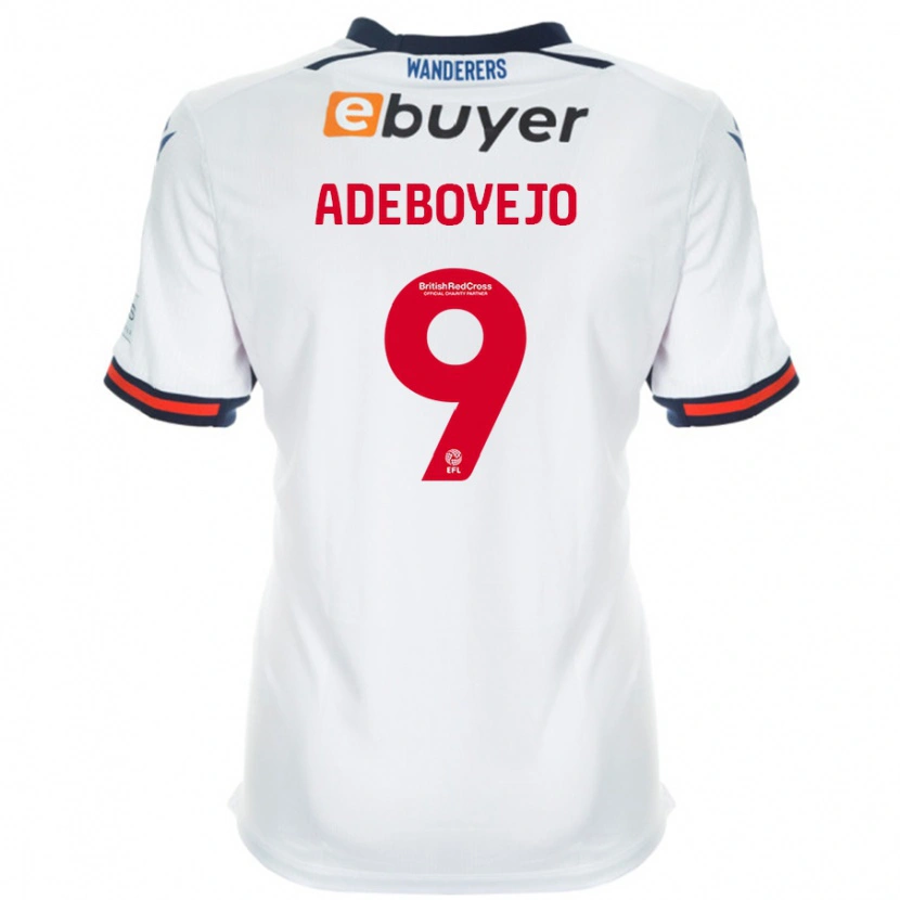 Danxen Män Victor Adeboyejo #9 Vit Hemmatröja Matchtröjor 2024/25 Tröjor T-Tröja