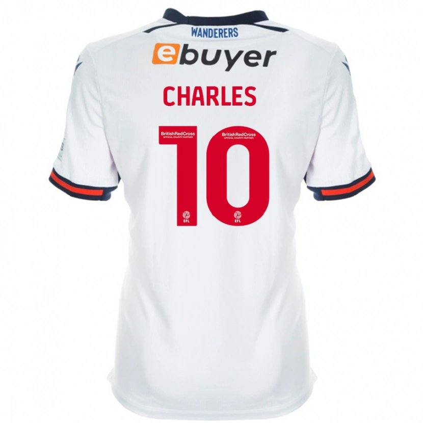 Danxen Män Dion Charles #10 Vit Hemmatröja Matchtröjor 2024/25 Tröjor T-Tröja