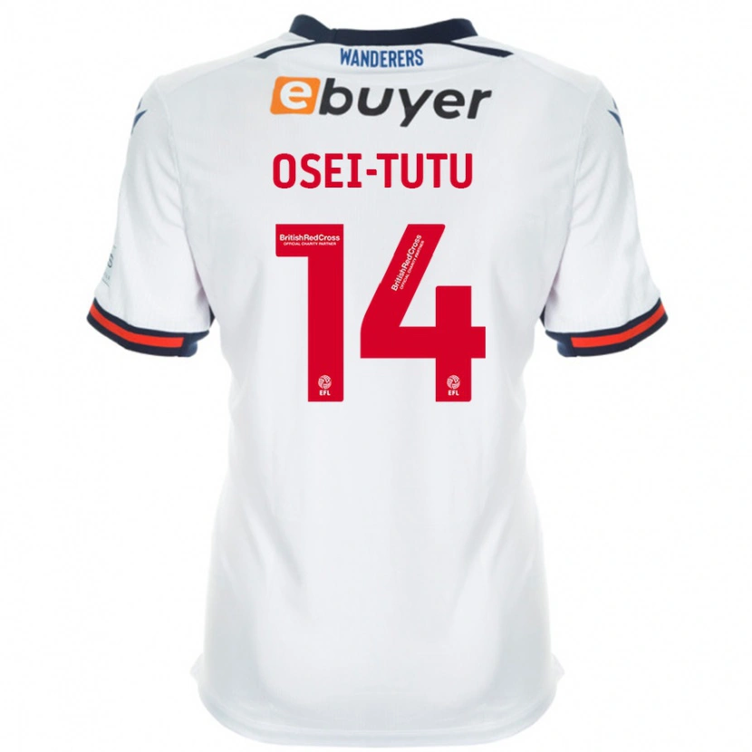 Danxen Män Jordi Osei-Tutu #14 Vit Hemmatröja Matchtröjor 2024/25 Tröjor T-Tröja