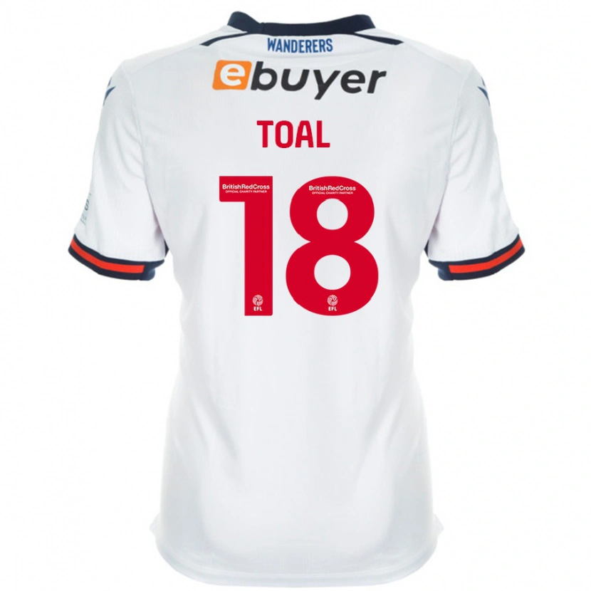 Danxen Män Eoin Toal #18 Vit Hemmatröja Matchtröjor 2024/25 Tröjor T-Tröja