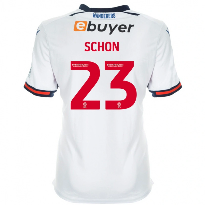 Danxen Män Szabolcs Schön #23 Vit Hemmatröja Matchtröjor 2024/25 Tröjor T-Tröja