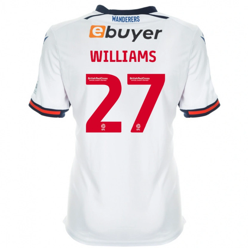 Danxen Män Randell Williams #27 Vit Hemmatröja Matchtröjor 2024/25 Tröjor T-Tröja