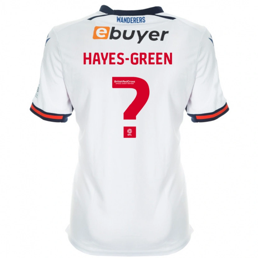 Danxen Män Charlie Hayes-Green #0 Vit Hemmatröja Matchtröjor 2024/25 Tröjor T-Tröja