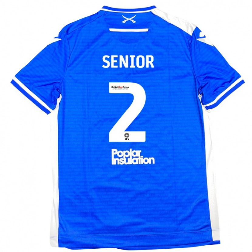 Danxen Män Joel Senior #2 Blå Vit Hemmatröja Matchtröjor 2024/25 Tröjor T-Tröja