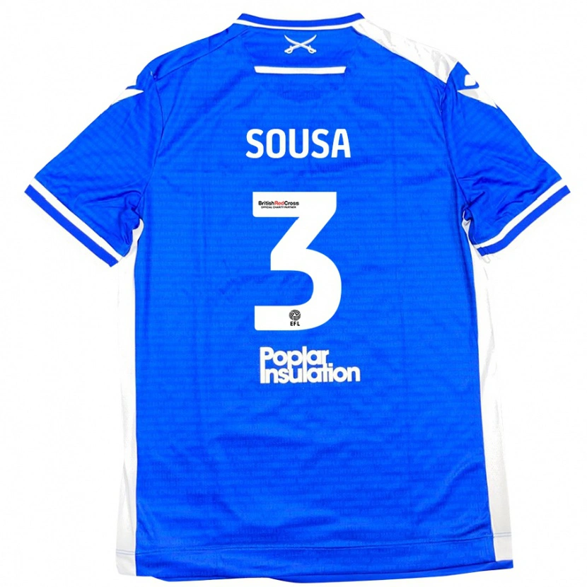 Danxen Män Lino Sousa #3 Blå Vit Hemmatröja Matchtröjor 2024/25 Tröjor T-Tröja