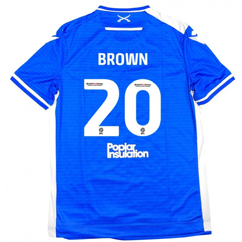 Danxen Män Jevani Brown #20 Blå Vit Hemmatröja Matchtröjor 2024/25 Tröjor T-Tröja