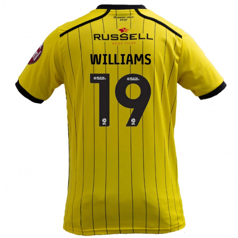 Danxen Män Dylan Williams #19 Gul Hemmatröja Matchtröjor 2024/25 Tröjor T-Tröja