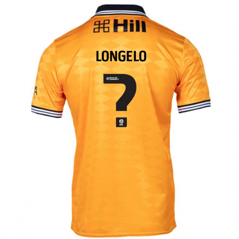 Danxen Män Emmanuel Longelo #0 Orange Hemmatröja Matchtröjor 2024/25 Tröjor T-Tröja
