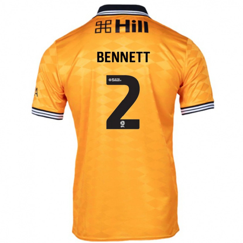 Danxen Män Liam Bennett #2 Orange Hemmatröja Matchtröjor 2024/25 Tröjor T-Tröja