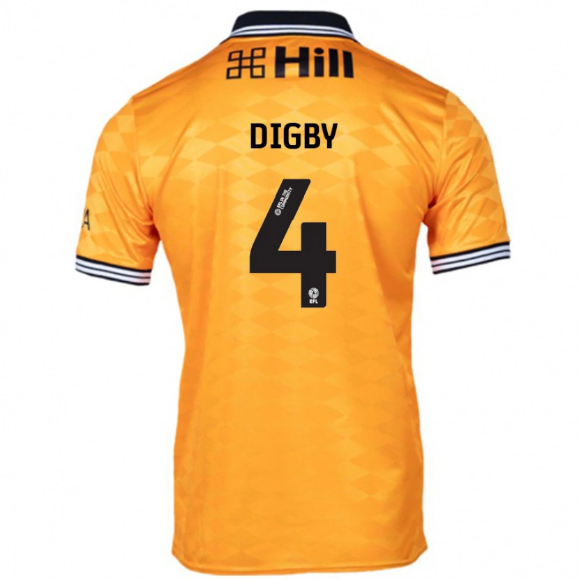 Danxen Män Paul Digby #4 Orange Hemmatröja Matchtröjor 2024/25 Tröjor T-Tröja