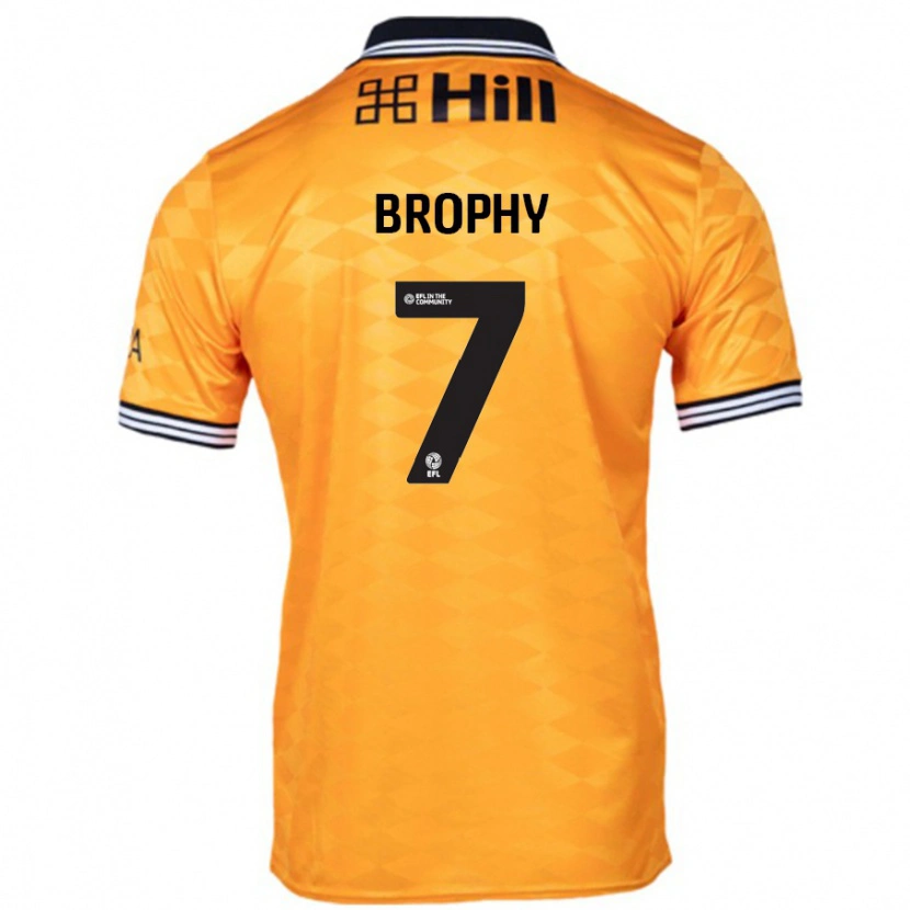 Danxen Män James Brophy #7 Orange Hemmatröja Matchtröjor 2024/25 Tröjor T-Tröja