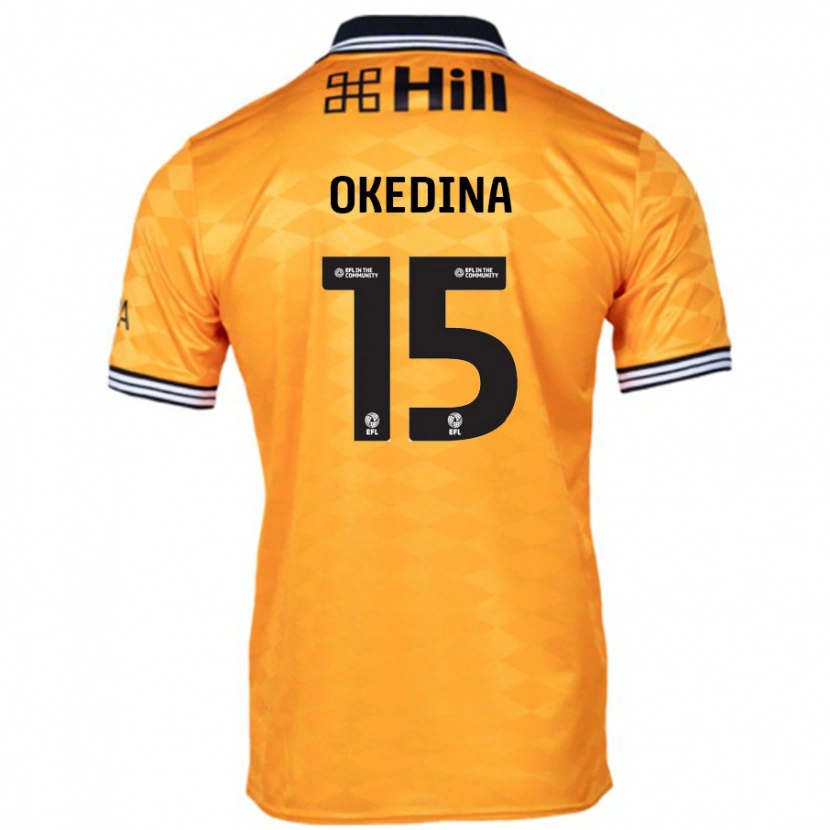 Danxen Män Jubril Okedina #15 Orange Hemmatröja Matchtröjor 2024/25 Tröjor T-Tröja