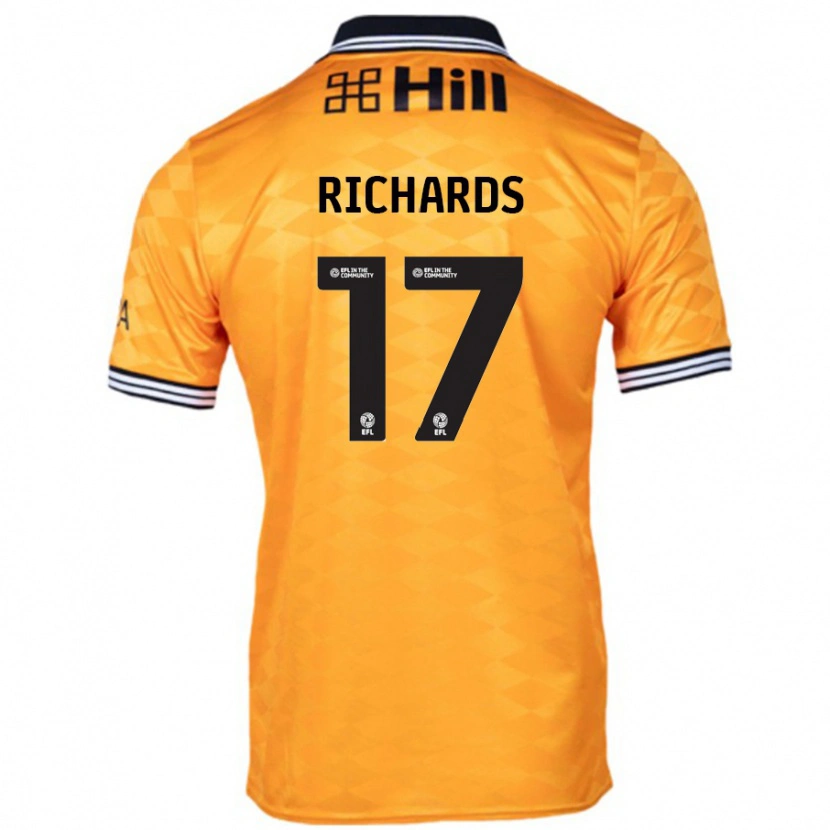 Danxen Män Taylor Richards #17 Orange Hemmatröja Matchtröjor 2024/25 Tröjor T-Tröja