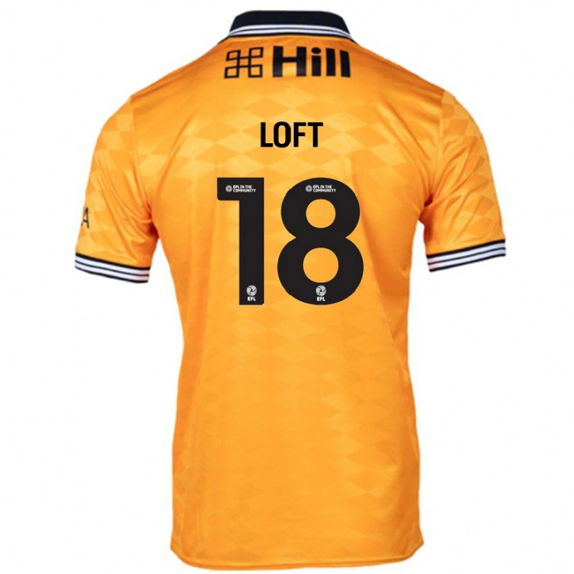 Danxen Män Ryan Loft #18 Orange Hemmatröja Matchtröjor 2024/25 Tröjor T-Tröja