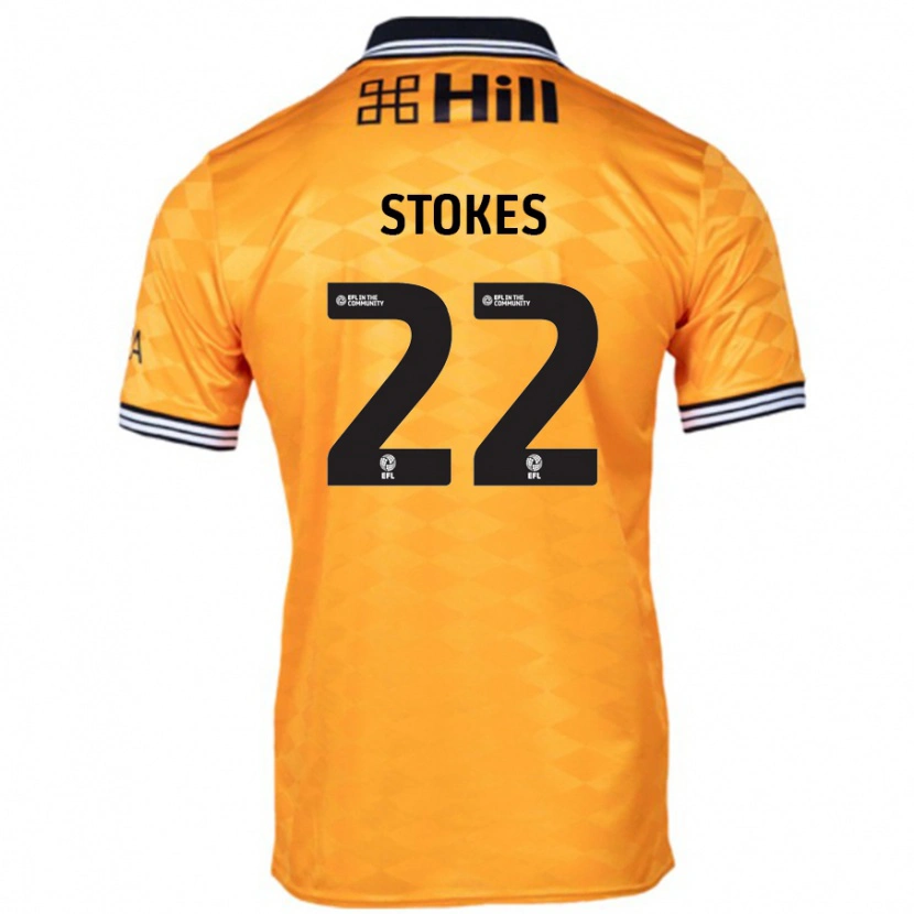 Danxen Män Josh Stokes #22 Orange Hemmatröja Matchtröjor 2024/25 Tröjor T-Tröja