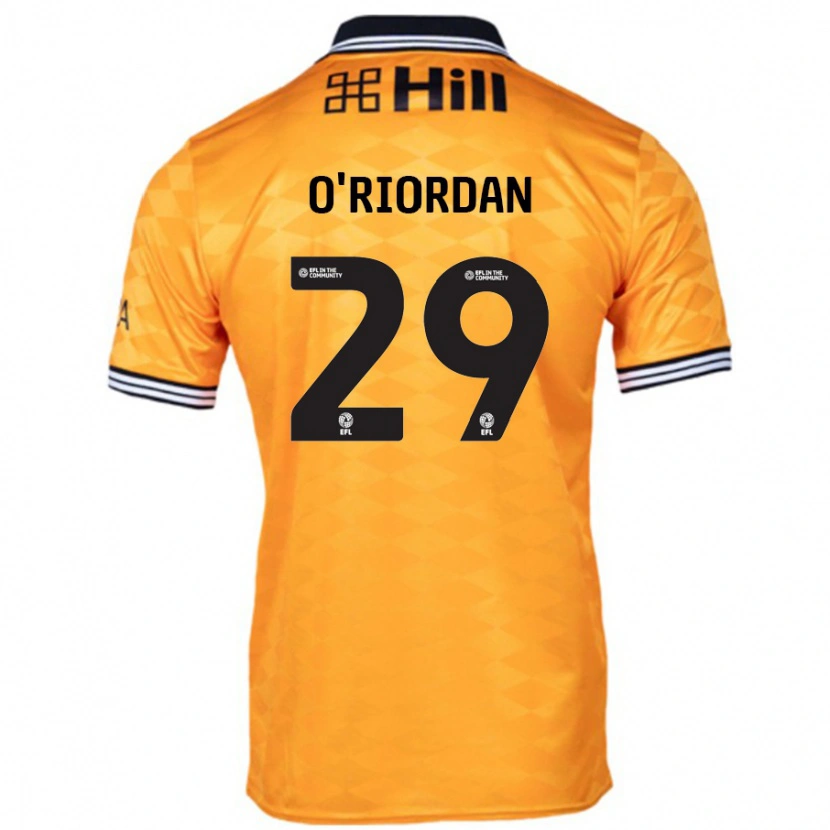 Danxen Män Connor O'riordan #29 Orange Hemmatröja Matchtröjor 2024/25 Tröjor T-Tröja