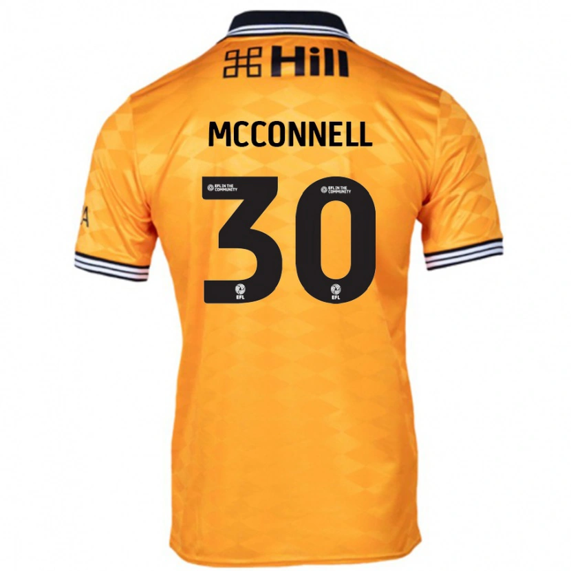 Danxen Män Glenn Mcconnell #30 Orange Hemmatröja Matchtröjor 2024/25 Tröjor T-Tröja