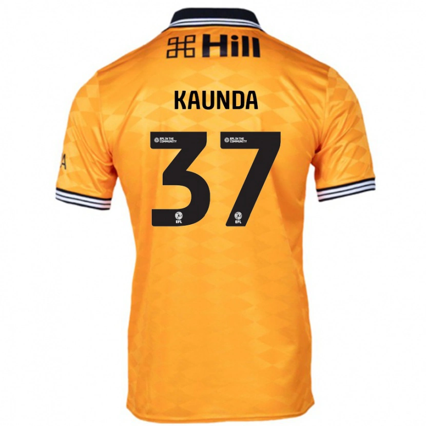 Danxen Män Amaru Kaunda #37 Orange Hemmatröja Matchtröjor 2024/25 Tröjor T-Tröja