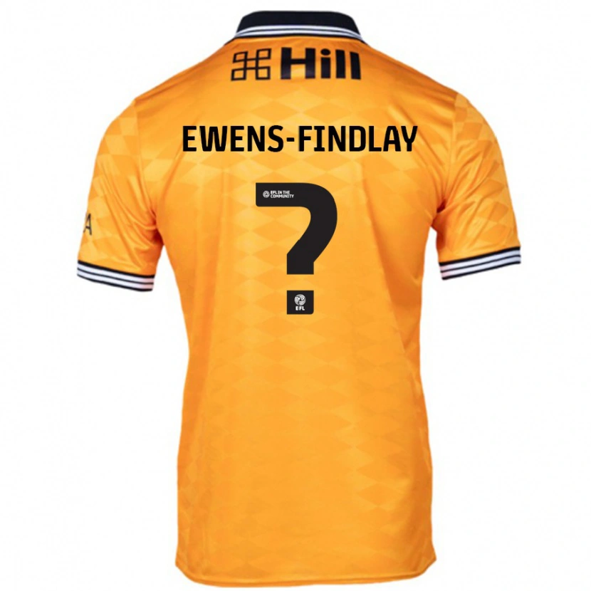 Danxen Män Ty Ewens-Findlay #0 Orange Hemmatröja Matchtröjor 2024/25 Tröjor T-Tröja