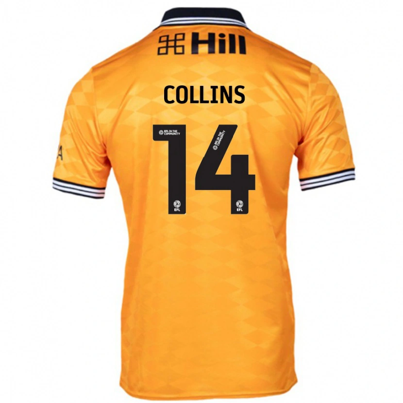 Danxen Män Natasha Collins #14 Orange Hemmatröja Matchtröjor 2024/25 Tröjor T-Tröja