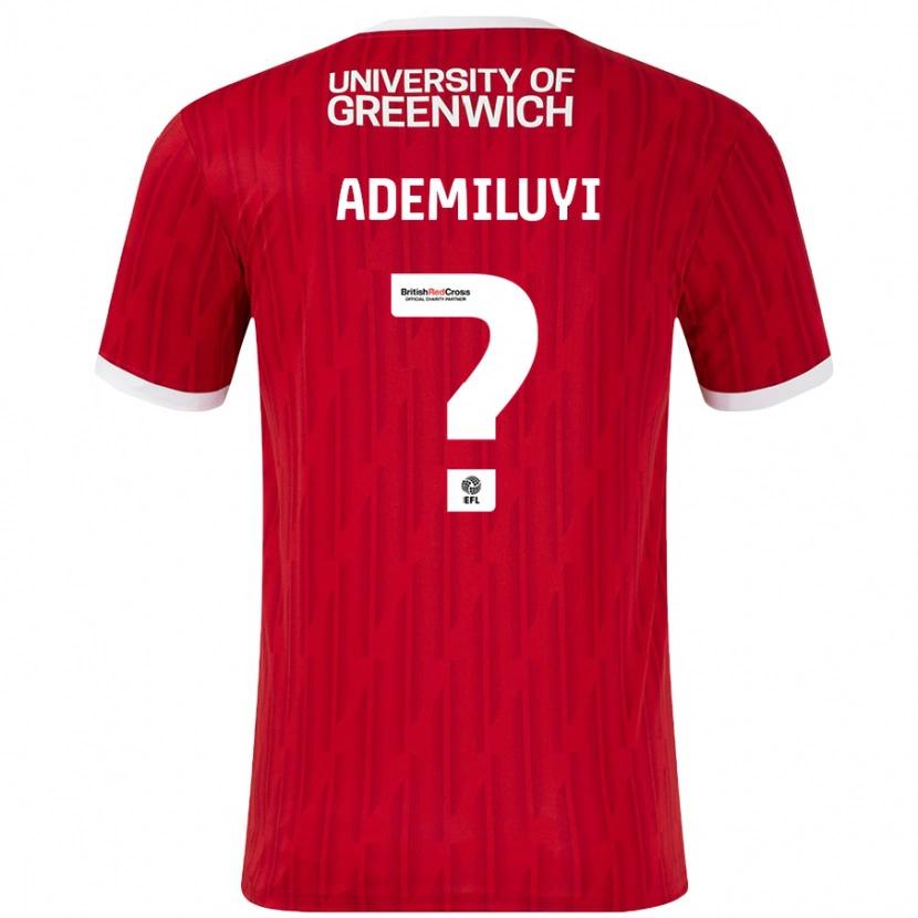 Danxen Män Princess Ademiluyi #0 Röd Vit Hemmatröja Matchtröjor 2024/25 Tröjor T-Tröja