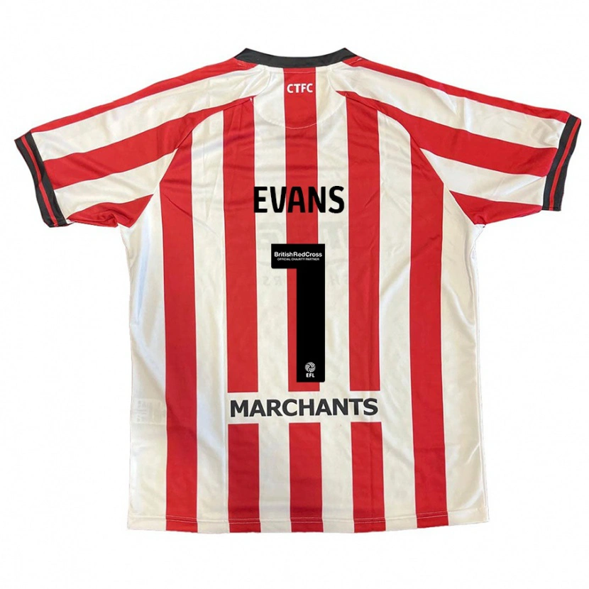 Danxen Män Owen Evans #1 Röd Vit Hemmatröja Matchtröjor 2024/25 Tröjor T-Tröja