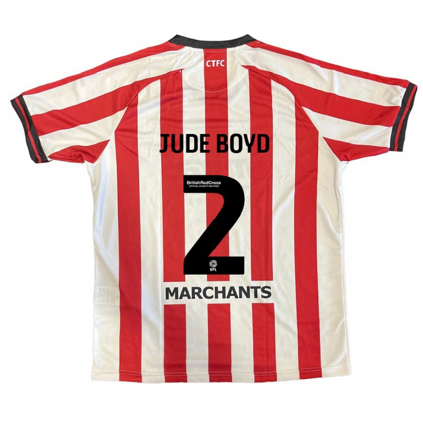 Danxen Män Arkell Jude-Boyd #2 Röd Vit Hemmatröja Matchtröjor 2024/25 Tröjor T-Tröja